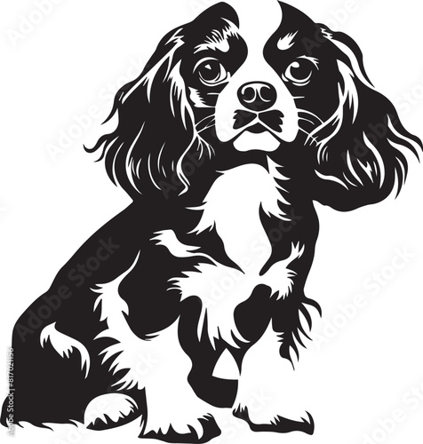 cavalier king charles spaniel silhouette