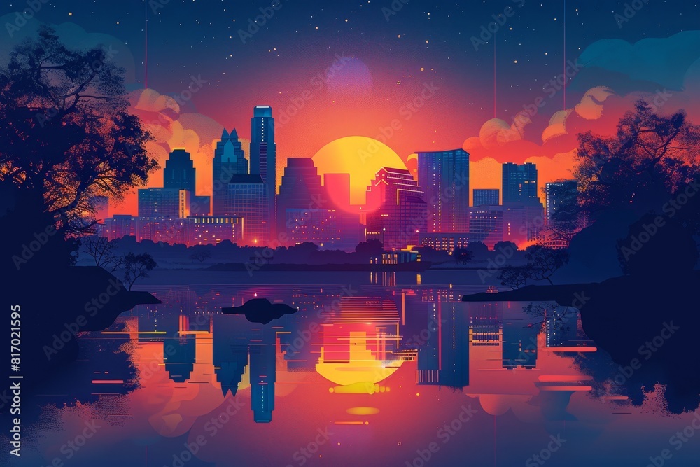 Illustration of Austin, Texas