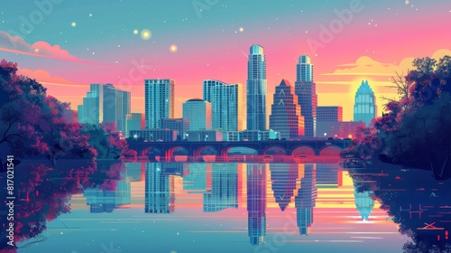 Illustration of Austin, Texas

