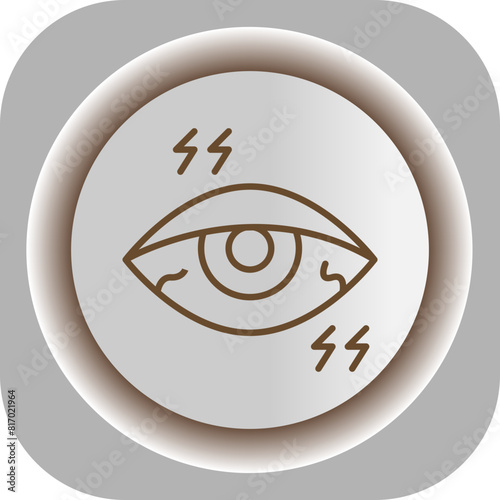 Painful Eye  Gradient Background Icon