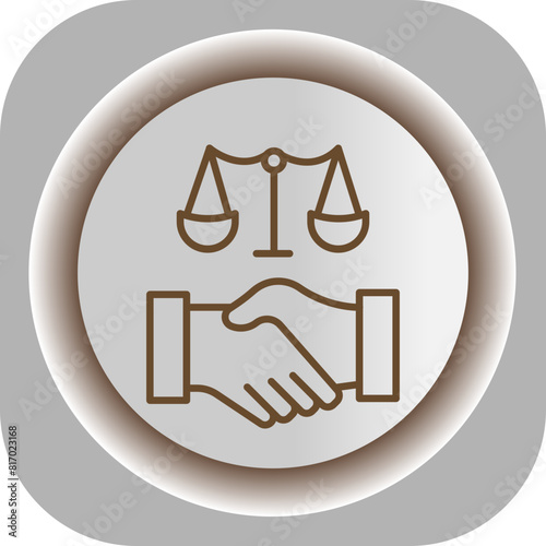 Agreement  Gradient Background Icon