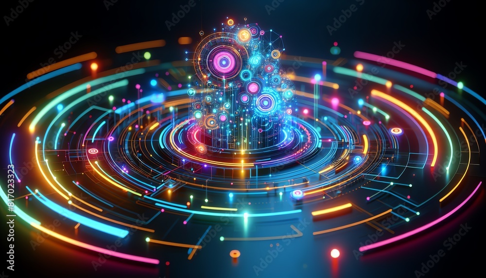 3D Abstract Background of Co-occurrence 3D Abstract Background of Co-occurrence