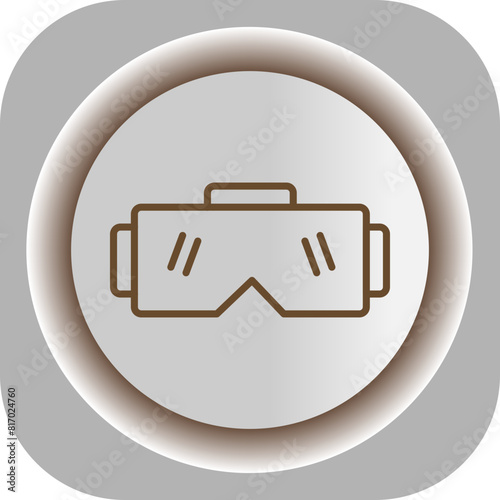 Stereoscopic  Gradient Background Icon