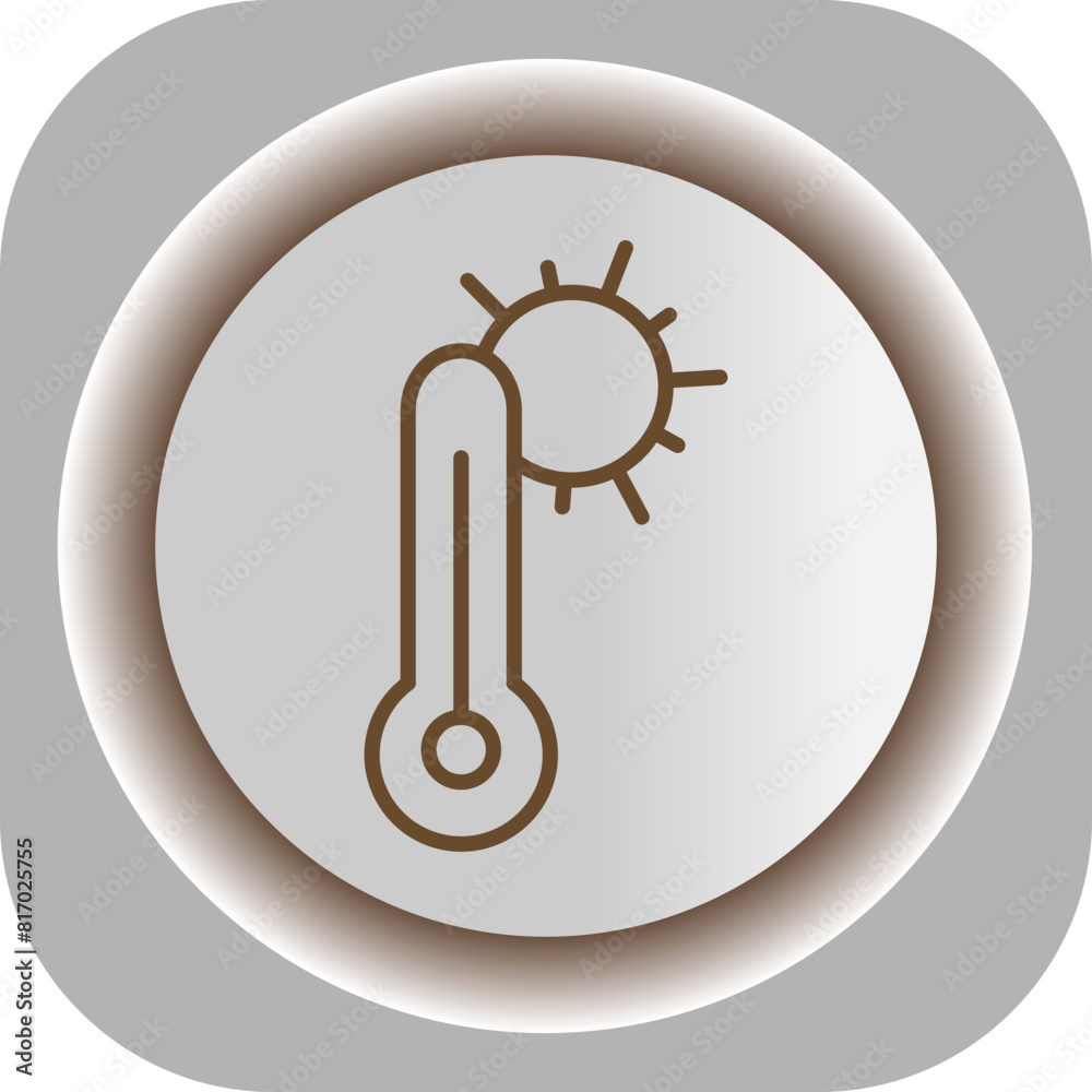 Hot Weather Gradient Background Icon Hot Weather Gradient Background Icon