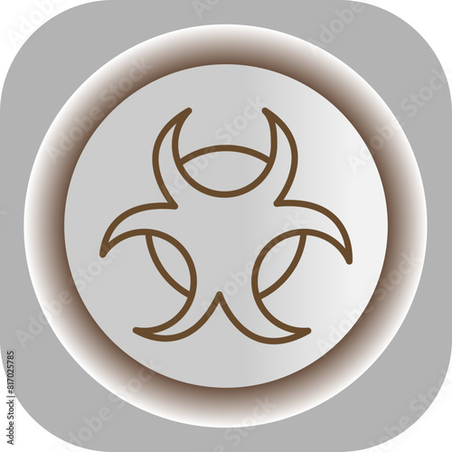 Biohazard  Gradient Background Icon