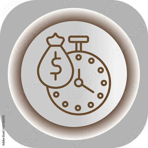 Payment Time  Gradient Background Icon