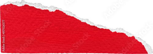 Wallpaper Mural Red & White Torn Paper Piece Torontodigital.ca