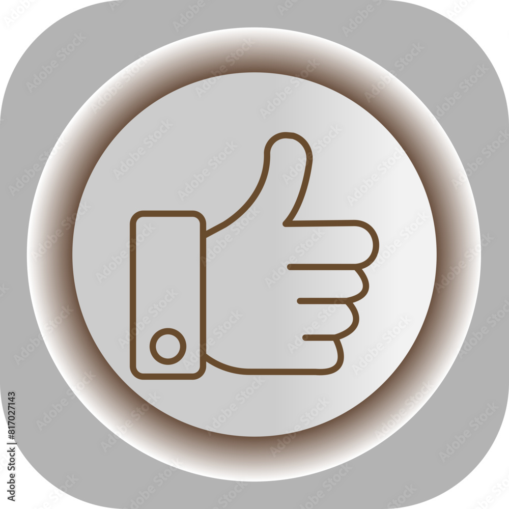 Thumbs Up Gradient Background Icon Thumbs Up Gradient Background Icon