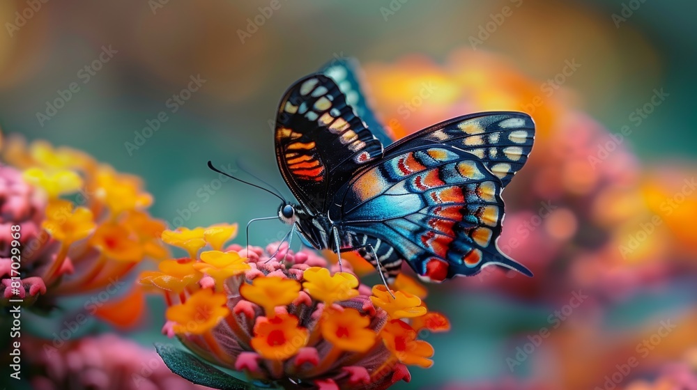 Obraz premium butterfly on flower