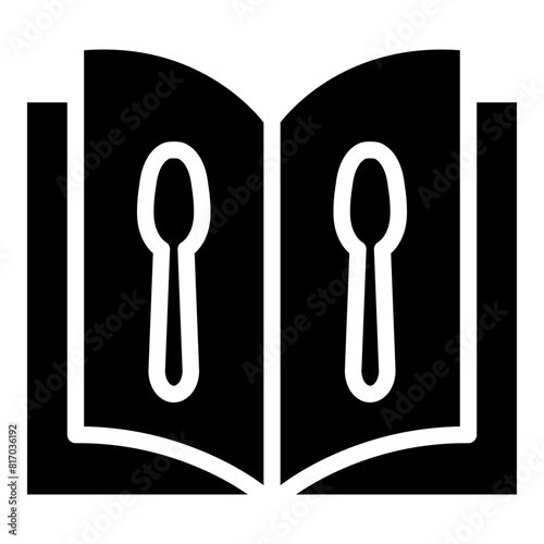 Cook Book Glyph Icon Design