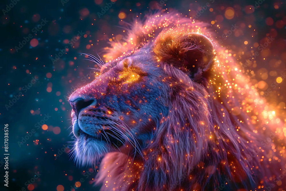 a lion with the words quot lion quot on it a lion with the words quot lion quot on it