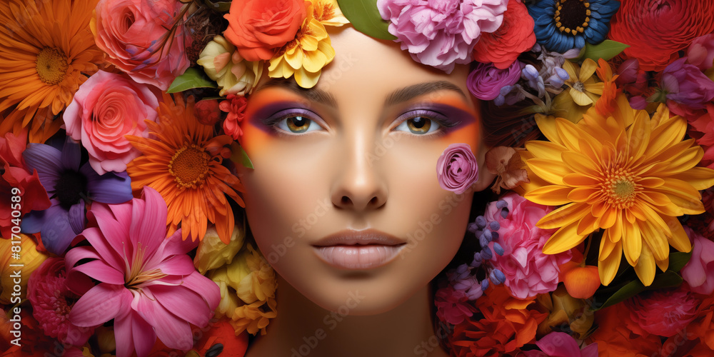 Petals of Color: A Floral Portrait