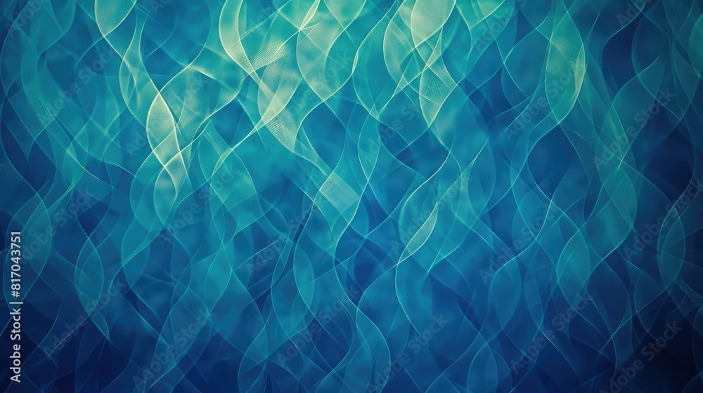 Obraz premium Patterned Aqua and Teal Abstract Background for Educational or Learning Materials