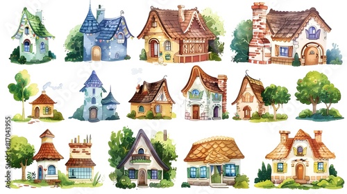Enchanting Fairytale Cottages and Storybook Homes in a Whimsical Countryside Landscape