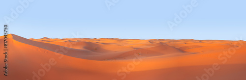 Beautiful sand dunes in the Sahara desert with amazing cloudy sky - Sahara  Morocco