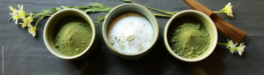 Matcha powder bowls Matcha powder bowls