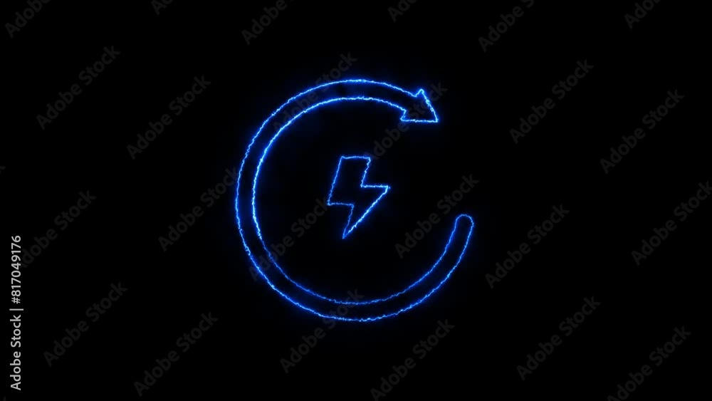 Glowing neon bolt icon . Neon Thunder storm icon, Power symbol animation icon. Flash icon. Charge flash icon. Glowing neon bolt icon . Neon Thunder storm icon, Power symbol animation icon. Flash icon. Charge flash icon.