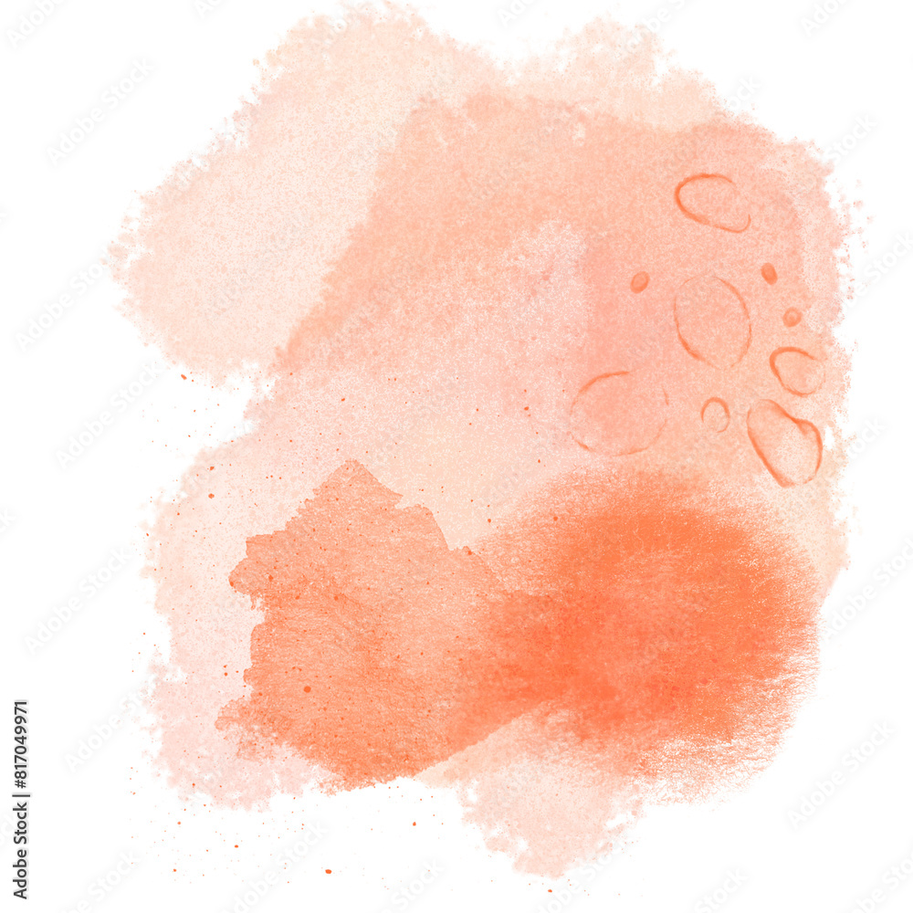 Fototapeta premium Immerse yourself in art with this illustration of watercolor strokes and droplets. Perfect for stylish backgrounds and creative projects