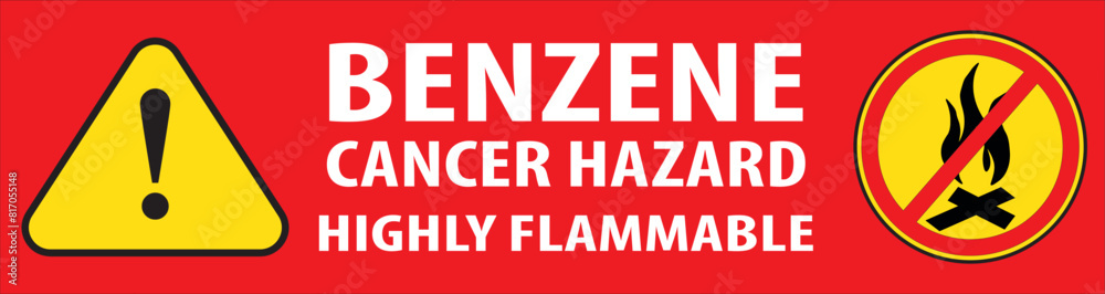 Benzene hazard warning sign vector.eps Benzene hazard warning sign vector.eps