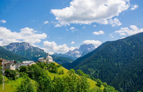the beautiful mountain village of Colle Santa Lucia in the Dolomiti Bellunesi National Park