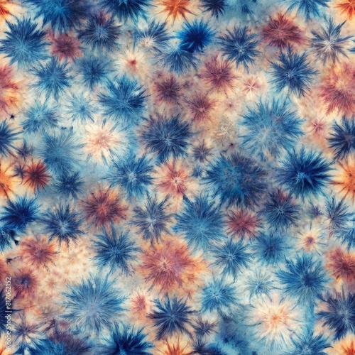 Colorful tie dye in seamless pattern