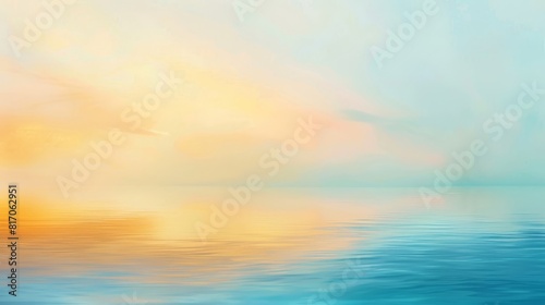 Pastel gradients warm yellows blending to cool blues background