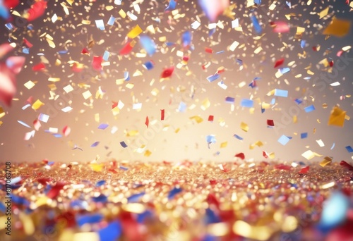 'confetti Welcome back rendering celebration 3D text gold template design banner media community bar museum shop social picture fireworks word illustration white background'