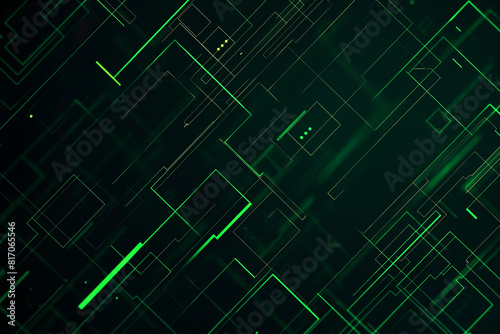 Tech pattern. Green technology concept abstract. Futuristic electronic circuit technology background