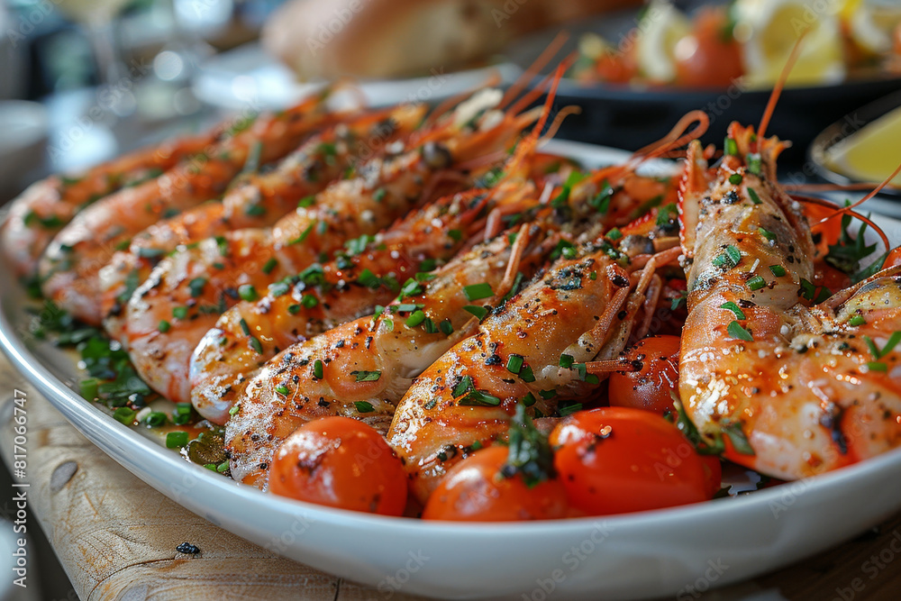 Gambas al ajillo, delicioso plato Gambas al ajillo, delicioso plato