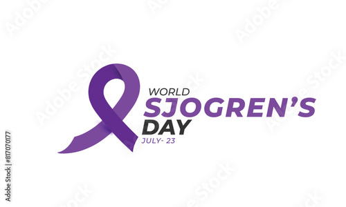 World Sjogren's Day. background, banner, card, poster, template. Vector illustration. photo