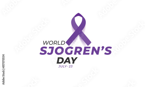 World Sjogren's Day. background, banner, card, poster, template. Vector illustration. photo