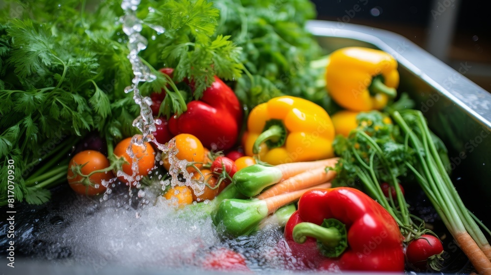 Fresh ripe vegetables and fruits from the organic farm Fresh ripe vegetables and fruits from the organic farm