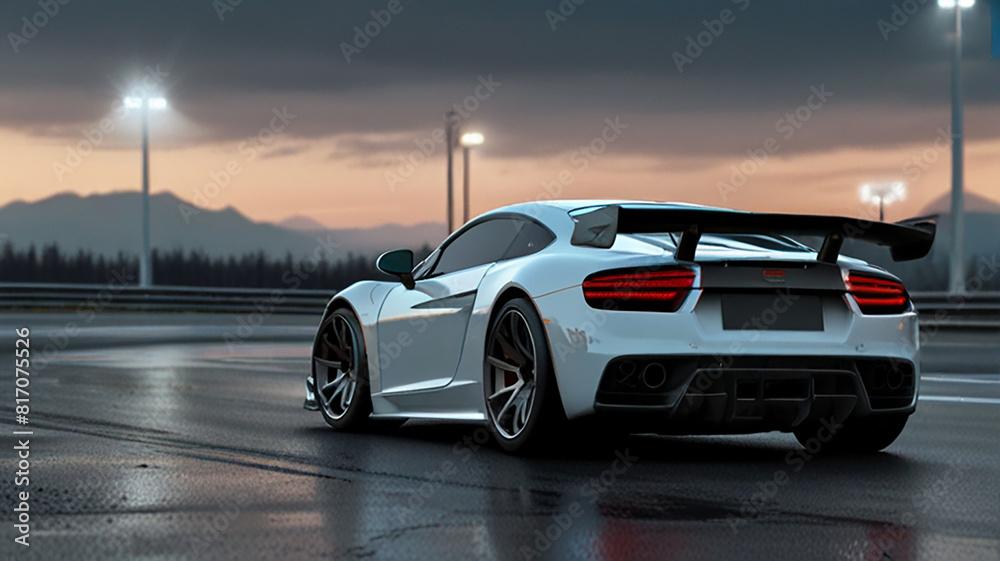 Fototapeta premium beautiful sport car