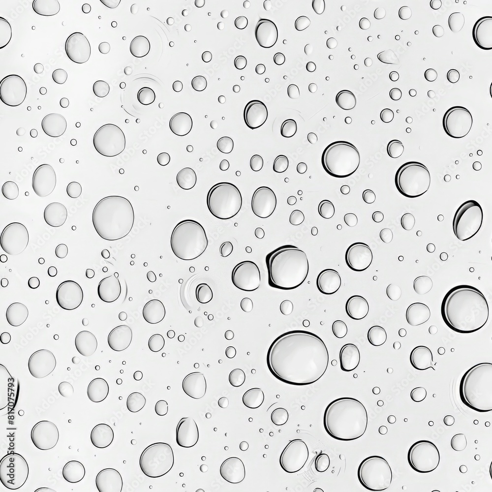 Water droplets on glass background pattern repeat
