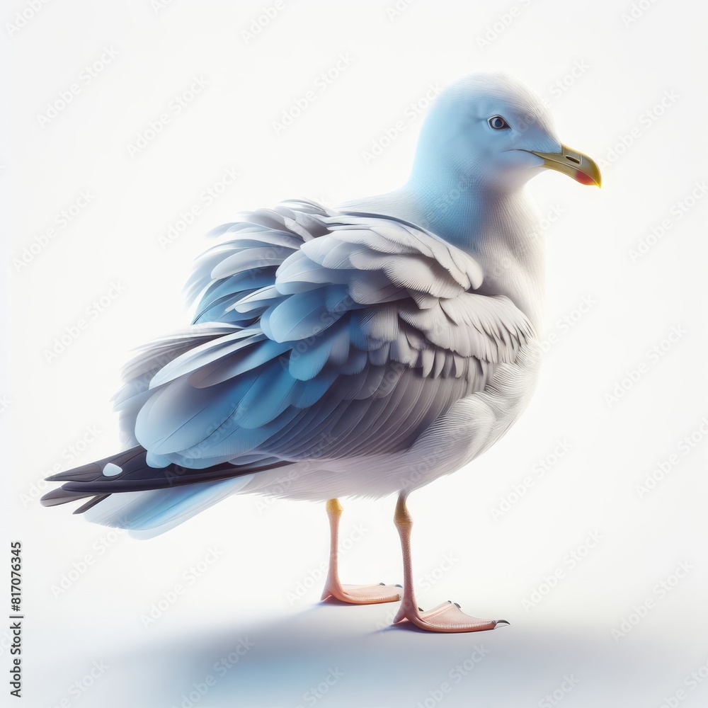 Fototapeta premium seagull on a white background