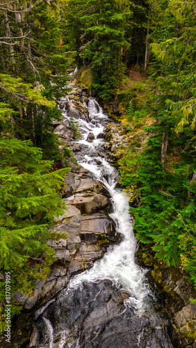 Drone Aerial of Washington State Park  