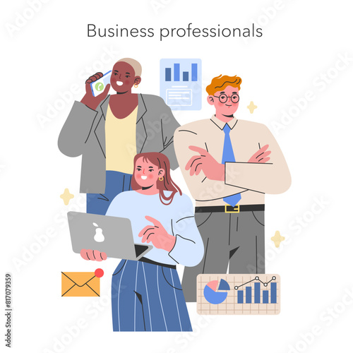 Business Professionals concept Vector illustration
