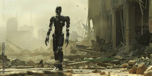 Emboldened by Their Enhanced Limbs: A Cyborg Warrior's Duty in a Post-Apocalyptic Wasteland