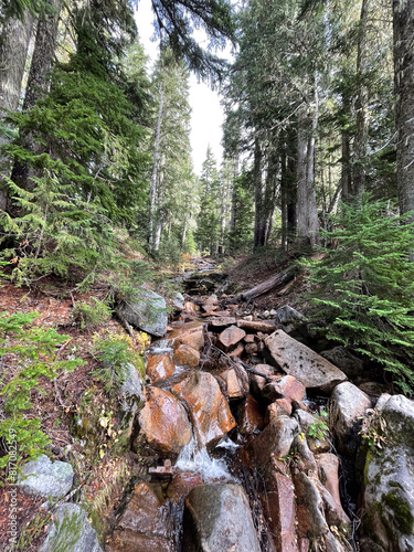 Washington State Lake and River and Waterfalls