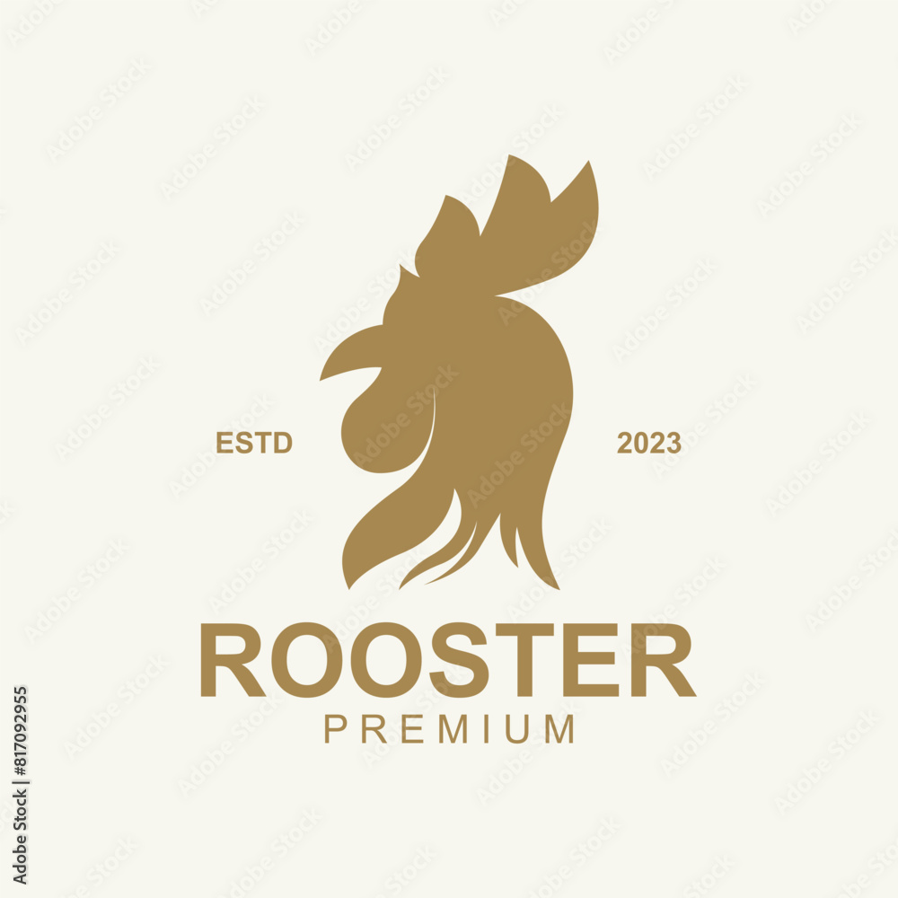 Fototapeta premium Vector Rooster Logo Abstract Design