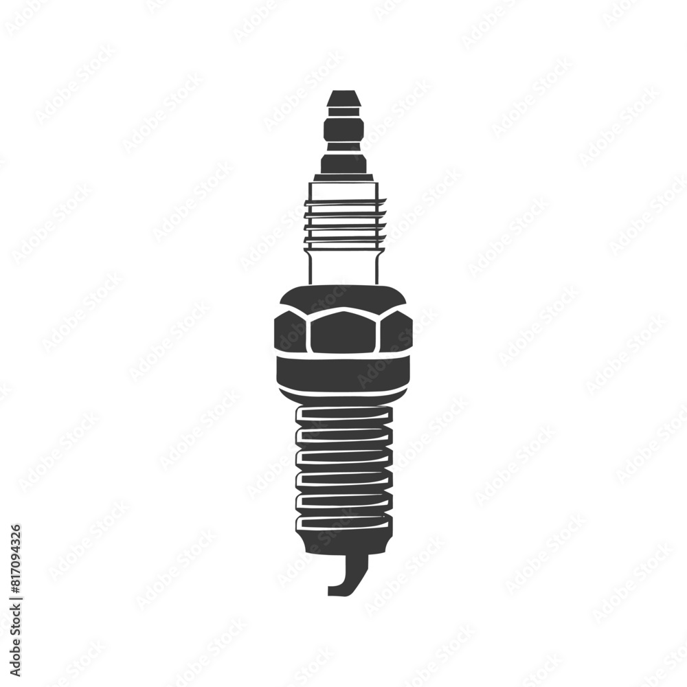 silhouette spark plug black color only silhouette spark plug black color only