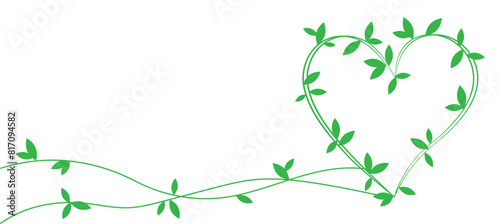 Simple spring green leaves background