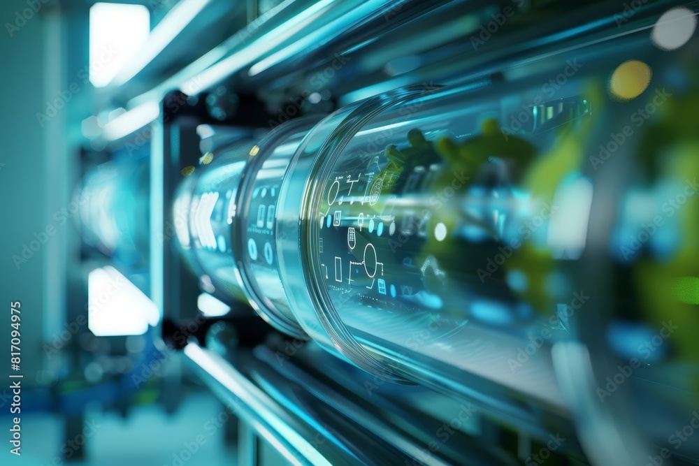 Close up of a filtration unit turning wastewater into reusable water