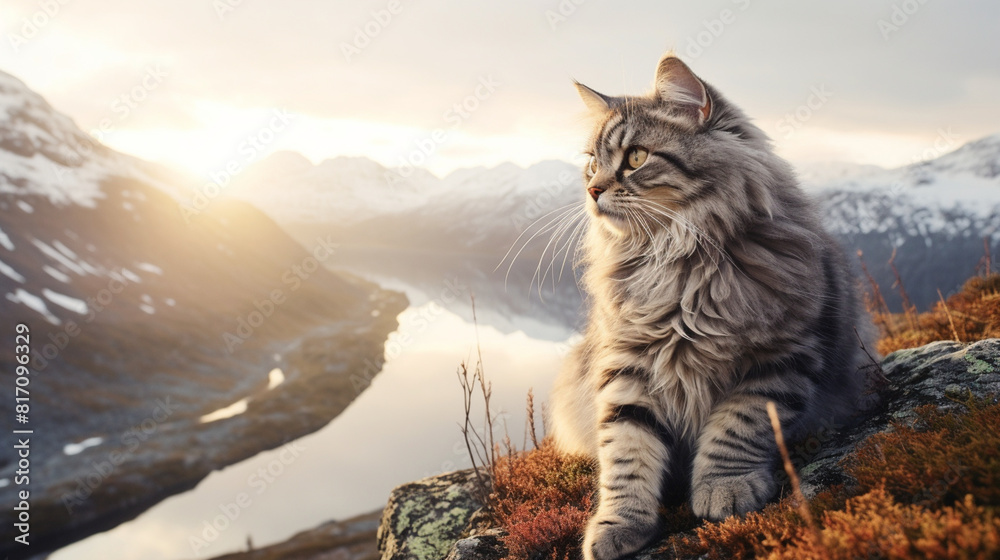 Obraz premium beautiful Cat in all its nature
