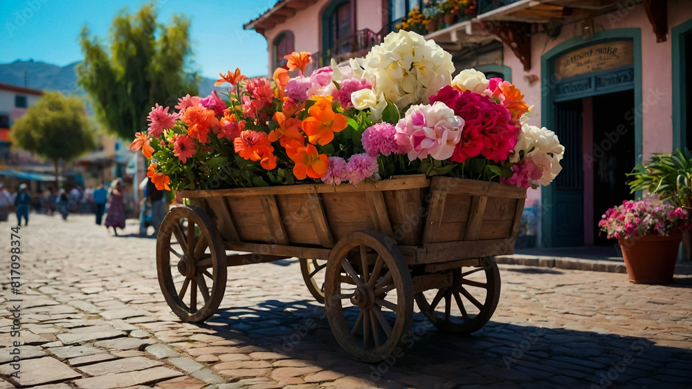 Garden in the cart in the city of Veliko Tarnovo in Bulgaria
