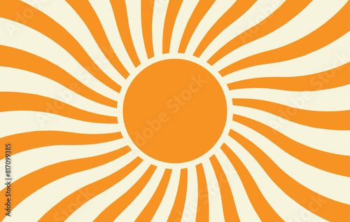 vintage retro sunburst background sun with rays	