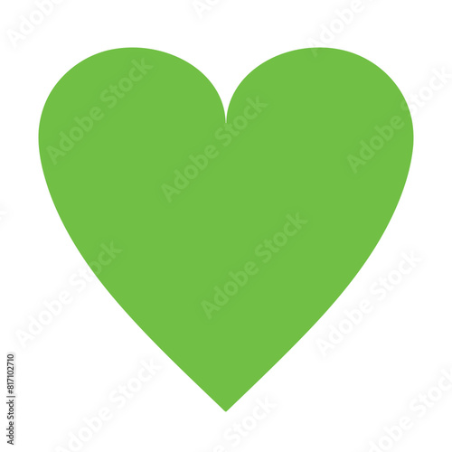 vector heart in white background