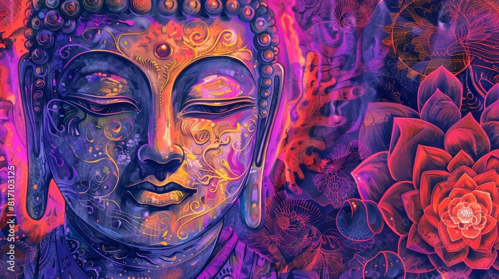 Radiant Vesak Blessings: Buddha's Enlightenment and the Symbolism of the Lotus Flower