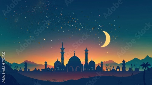 This illustration is made for the Islamic Mega Event AI generated photo