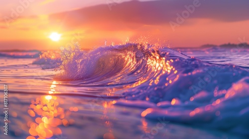 Erwachen der Natur: Welle im Morgengrauen